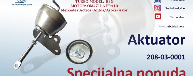 Novo u ponudi! Aktuator turbokompresora za Mercedes Actros / Antos / Arocs / Axor